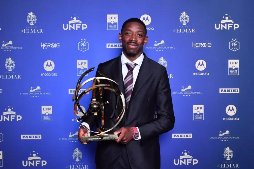 Ousmane Dembélé sacré meilleur joueur de la saison de Ligue 1